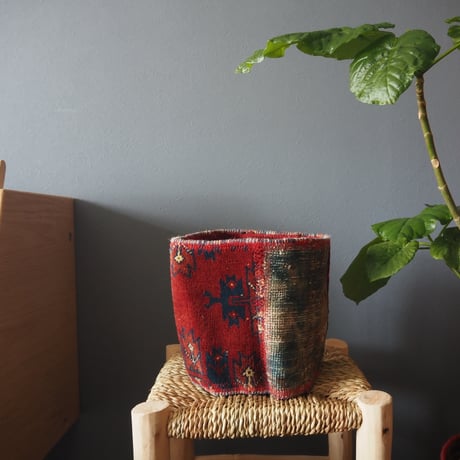 【VP052】 Afghan  Rug pot ⑥