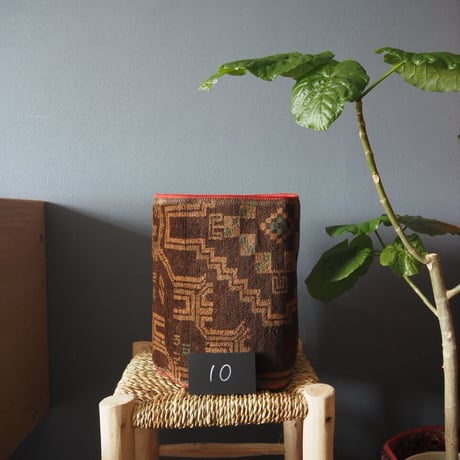 【VP051】 Afghan  Rug pot ① ベルクロ付き