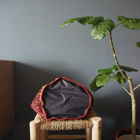 【VP051】 Afghan  Rug pot ③ベルクロ付き