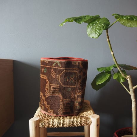 【VP051】 Afghan  Rug pot ③ベルクロ付き