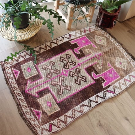 【VR054】﻿Vintage Turkish Rug