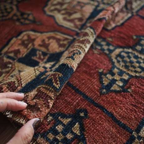 【VR319】 Vintage Turkmen rug