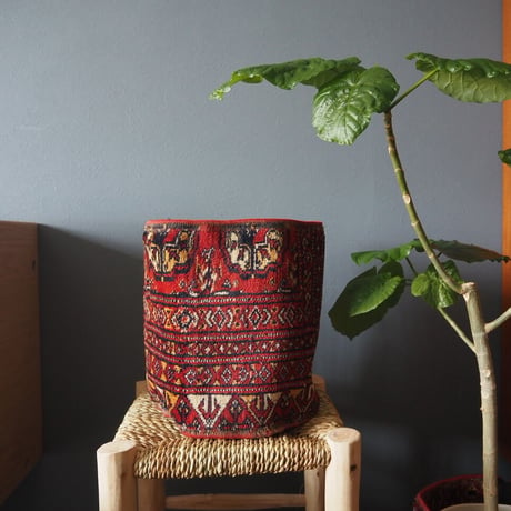 【VP051】 Afghan  Rug pot ②ベルクロ付き