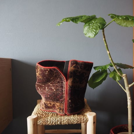 【VP051】 Afghan  Rug pot ③ベルクロ付き