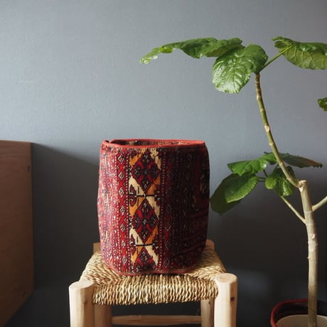 【VP051】 Afghan  Rug pot ③ベルクロ付き