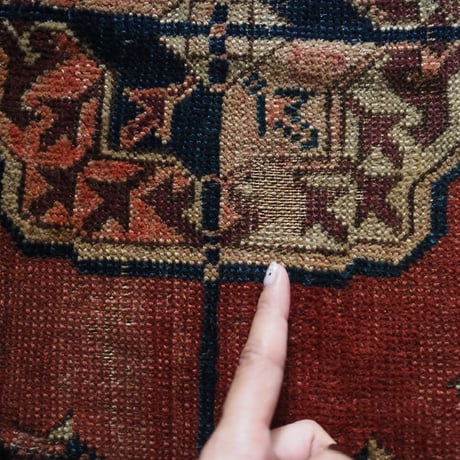 【VR319】 Vintage Turkmen rug