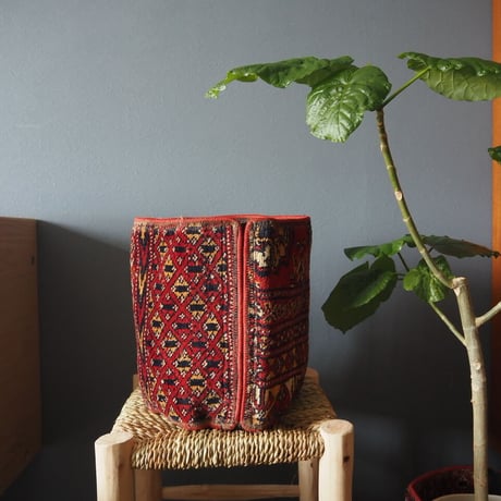 【VP051】 Afghan  Rug pot ②ベルクロ付き