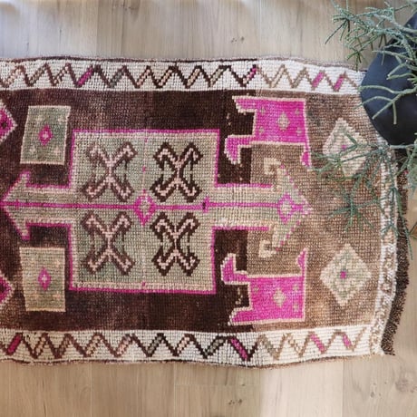 【VR054】﻿Vintage Turkish Rug