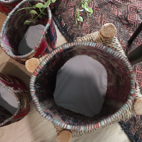 Afghan  rug  pots A-7〜A-8
