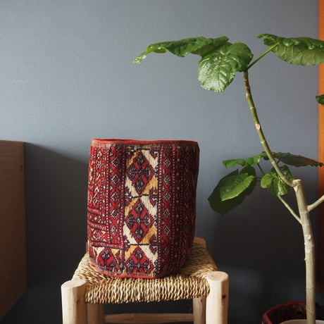 【VP051】 Afghan  Rug pot ②ベルクロ付き