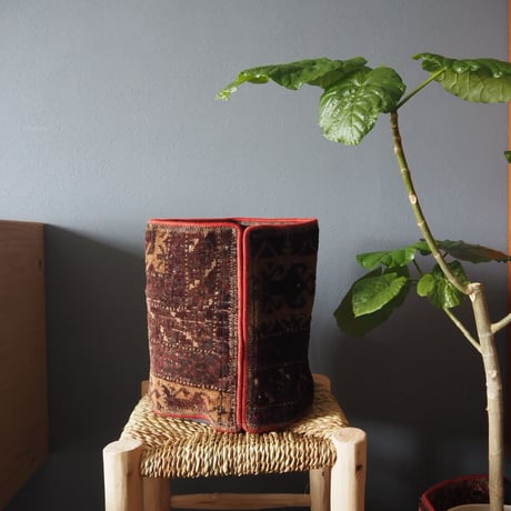 【VP051】 Afghan  Rug pot ③ベルクロ付き