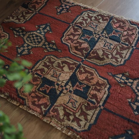 【VR319】 Vintage Turkmen rug