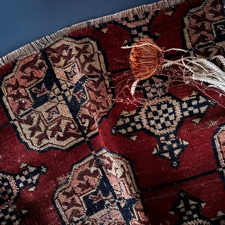 【VR319】 Vintage Turkmen rug
