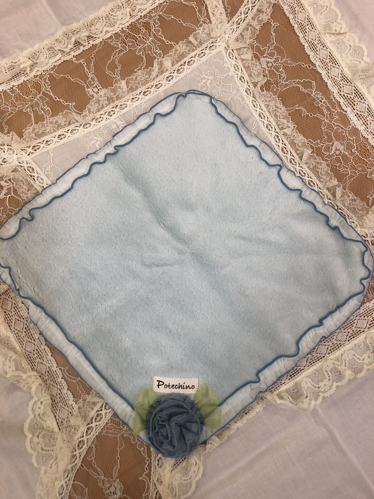 さえらポテチーノ　枕カバー&シマウマ模様のハンカチ さえらポテチーノ 枕カバー&シマウマ模様のハンカチ さえら