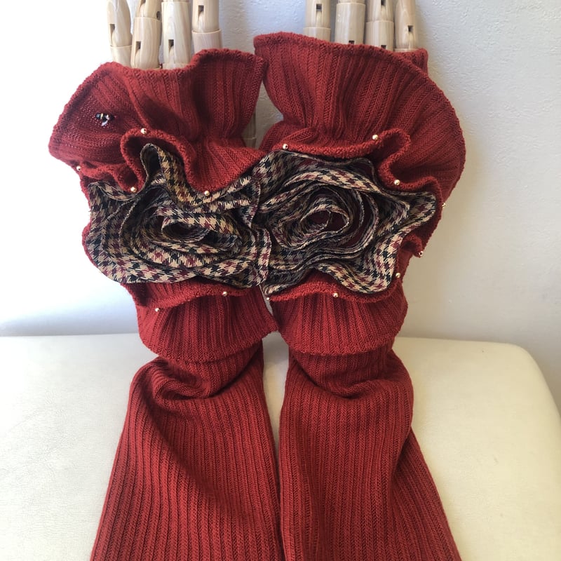 ポテチーノ フラワーアームカバー(手袋) | さえら POTECHINO