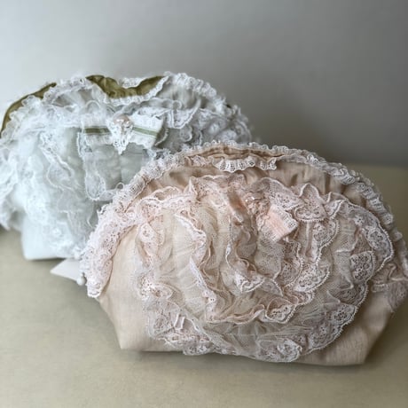 さえら ヒスクローネ 花柄レースポーチ 新品未使用】サエラヒス