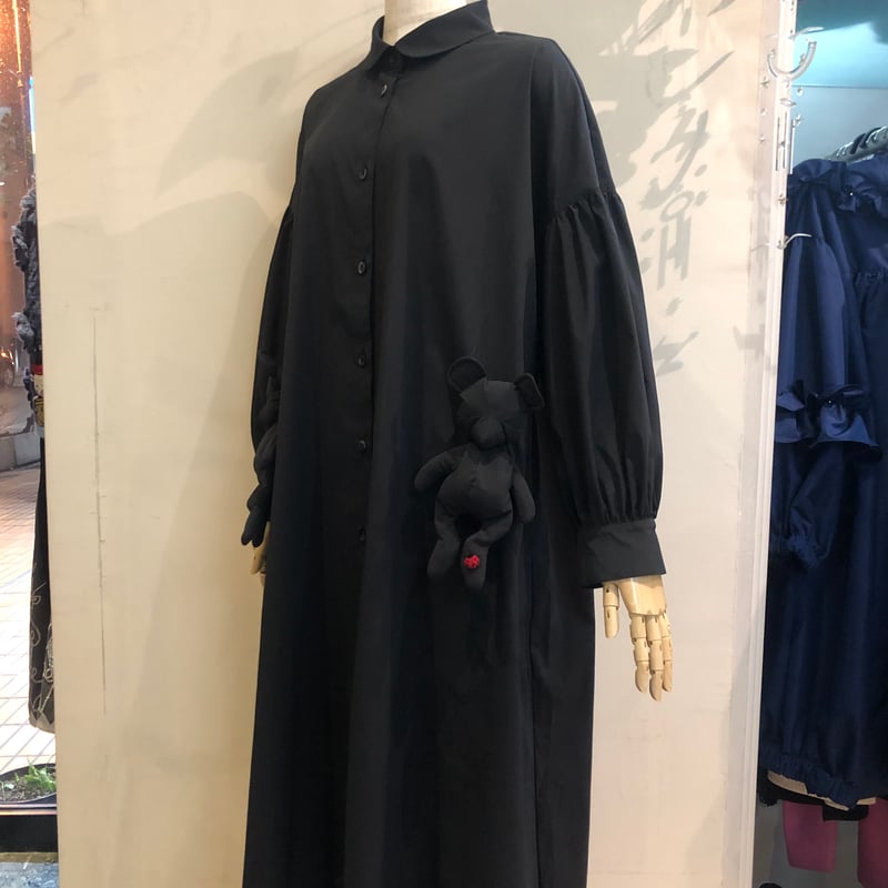 ポテチーノ コートワンピース フリーサイズ(黒) | さえら POTECHINO