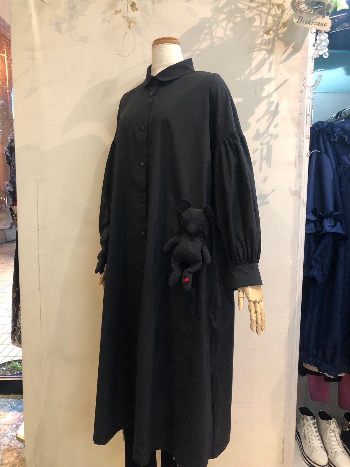 ポテチーノ コートワンピース フリーサイズ(黒) | さえら POTECHINO