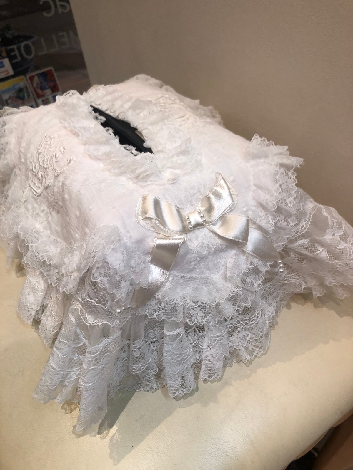 ❤️さえら★ヒスクローネ★花モチーフチュールレースフリルのティッシュボックスカバー fit=scale-down,w=1200