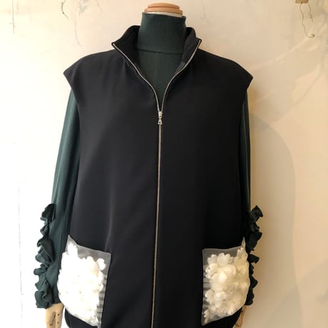 さえら レインダンス フラワーモチーフ ナイロン トレンチコート 花モチーフ付き 撥水加工ナイロンワッシャーコート レディース