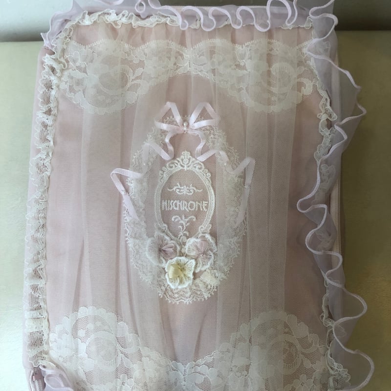 ❤️さえら★ヒスクローネ★エレガント★お花モチーフリボン飾り★チュールフリルカバー ❤️さえら☆ヒスクローネ☆エレガント☆お花モチーフリボン飾り