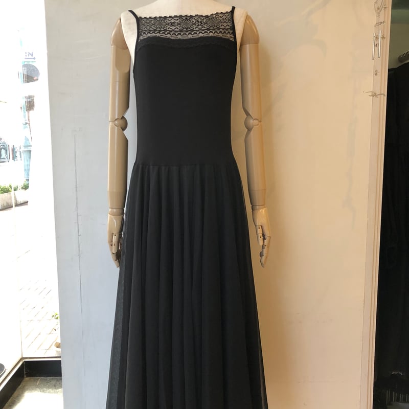 トリックトラックチュールワンピース(黒)(着丈106cm) | さえら 