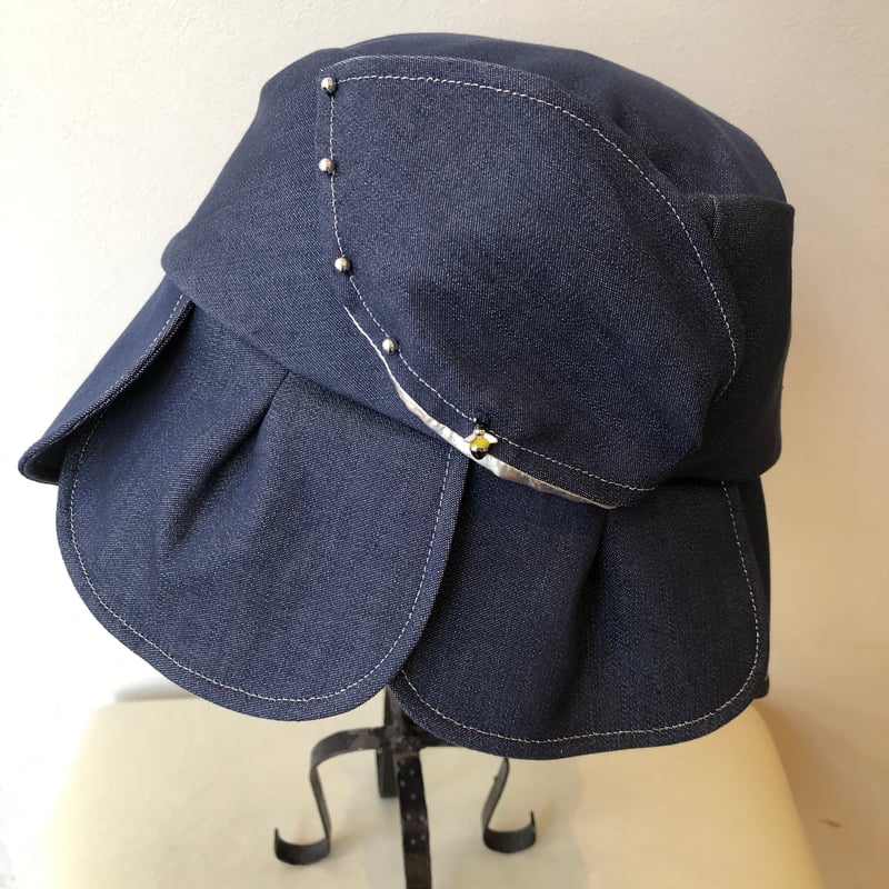 【専用】POTECHINO ニット帽 花装飾　グレー、ホワイト2点おまとめ) 専用】POTECHINO ニット帽 花装飾 グレー、ホワイト2点おまとめ