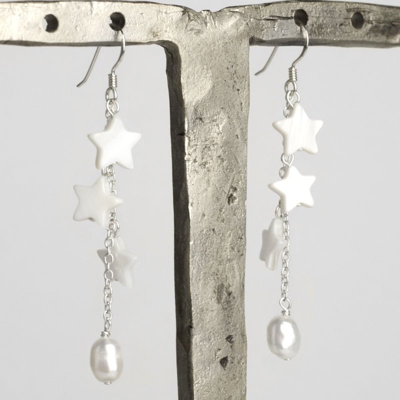 イヤリング TATIANA Silver 925 Wish Star Earrings EC3034 Star Earrings | THE SHAKYBIRDS