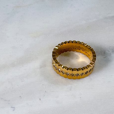 【KAMILi SELECT】 SURGICAL STAINLESS SHINE STACKING RING
