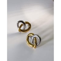 【KAMILi SELECT】 SURGICAL STAINLESS TWIST HEART PIERCES
