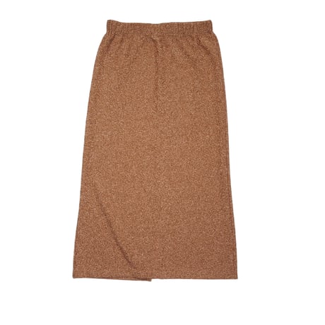 2501SK01 SHINY MIDI LENGTH SKIRT / gold