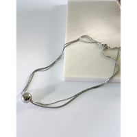 【KAMILi SELECT】 SURGICAL STAINLESS MINIMAL-BALL NECKLACE / silver