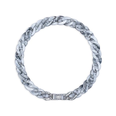 White Marble / Sliver Clasp