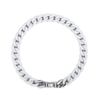 Matte White / Silver Clasp