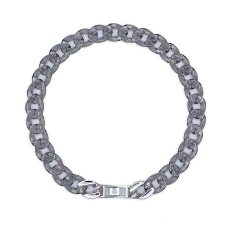 Clear Black / Sliver Clasp