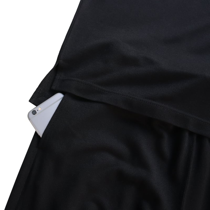 ayane ブラック　五分袖 ジップアップ ayana collaboration half zip setup /AYANA BK |