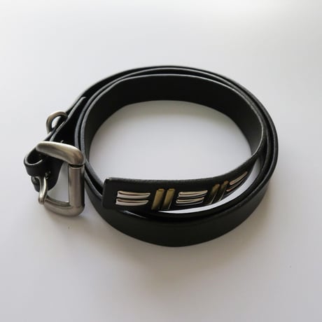STUDS NARROW BELT “DROP” / BLACK
