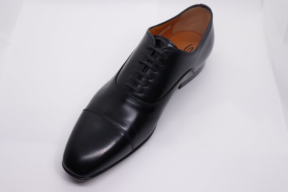 SANTONI サントーニ　ストレートチップ　黒　26.5 ビジネスシューズもみじじゃけんサイズ26〜27