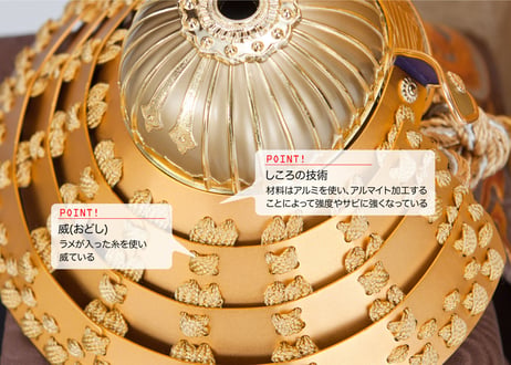 兜飾り＜斬 -GOLD-／直径40cm／M5-001＞