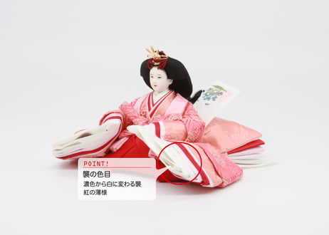 京11番親王飾りセット＜正絹 雲鶴(古代紫)／MN-124＞