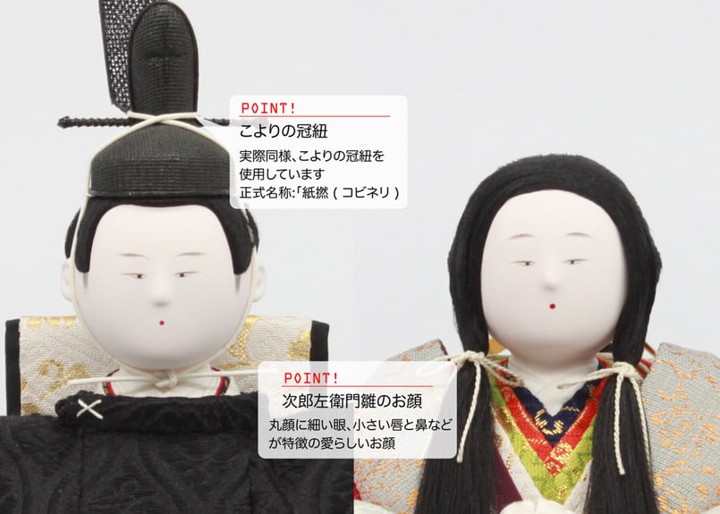 京九番親王飾りセット＜正絹 次郎左衛門雛 Aタイプ／MN-004＞ | 望月人形