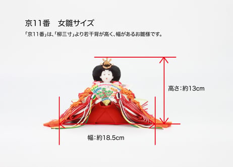 京11番親王＜正絹 町雛／MK11-001＞