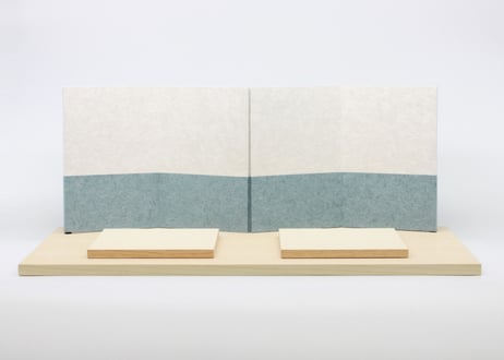 柳三寸・京11番用飾台セット  ＜2tone color青＆白／白木／M08-50406＞