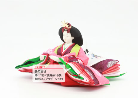 京11番親王＜正絹 雲鶴A(漆黒)／MK11-125＞