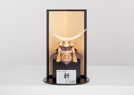 兜飾り＜斬 -GOLD-／直径40cm／M5-001＞