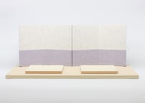 柳三寸・京11番用飾台セット ＜2tone color紫＆白／白木／M05-50406＞