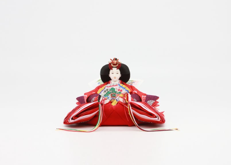 京11番親王＜正絹 雲立涌文様／MK11-113＞ | 望月人形