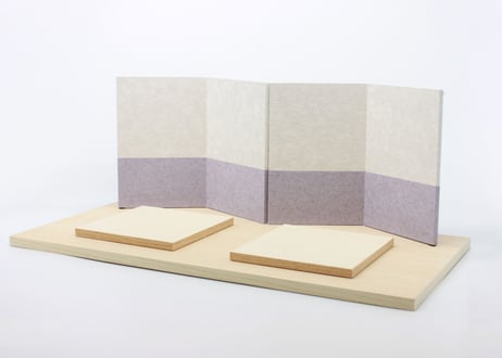 柳三寸・京11番用飾台セット ＜2tone color紫＆白／白木／M05-50406＞