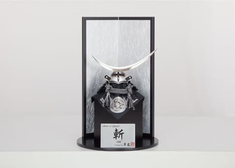 兜飾り＜斬 -SILVER-／直径40cm／M5-002＞