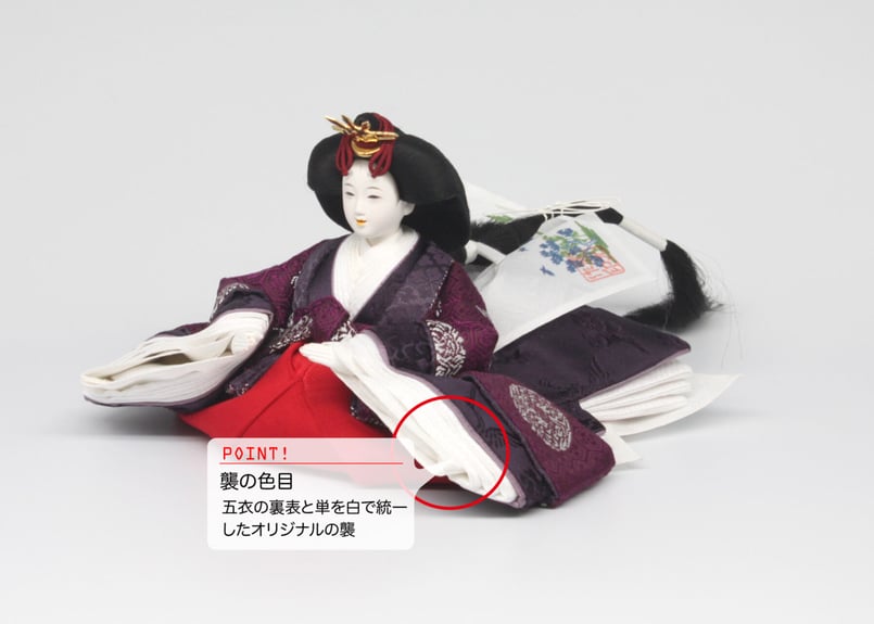 柳三寸親王＜正絹 青御袍Bタイプ／MY3-020＞ | 望月人形